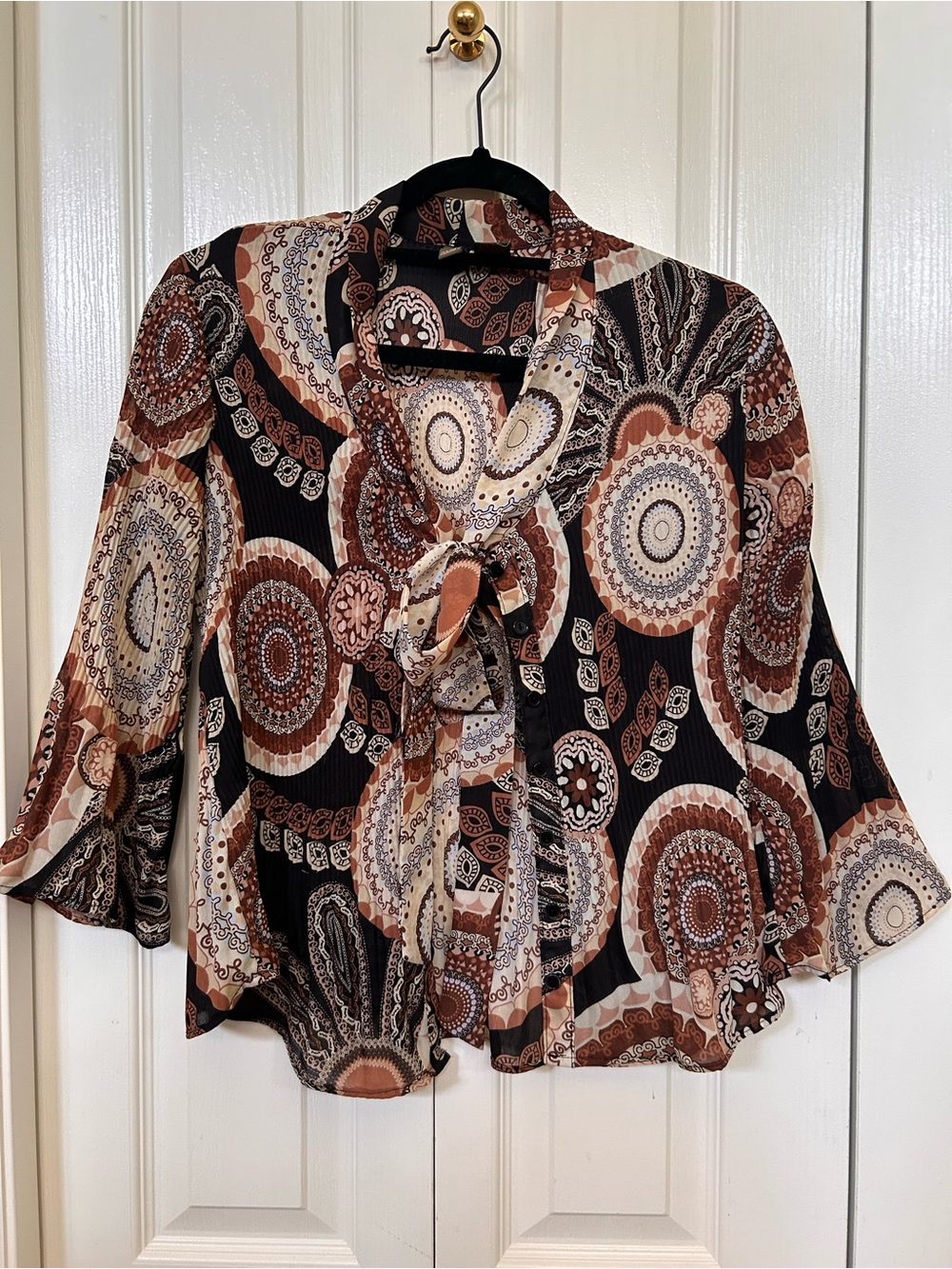 Sere Nade Y2K Paisley Blouse